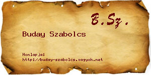 Buday Szabolcs névjegykártya